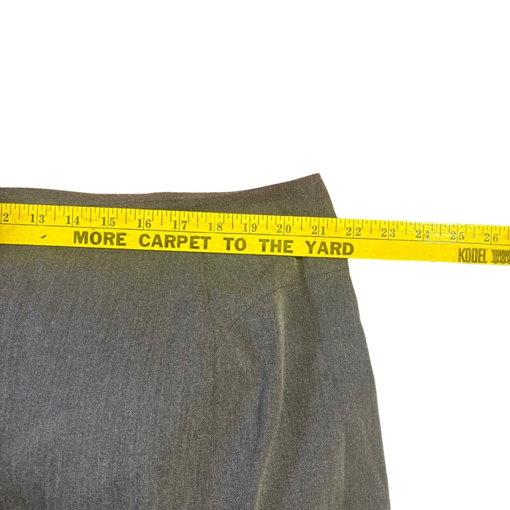 Roamans Womens 22W Gray Heathered Maxi A-Line Skirt Back Button Detail 31-8805-9 - Picture 6 of 9